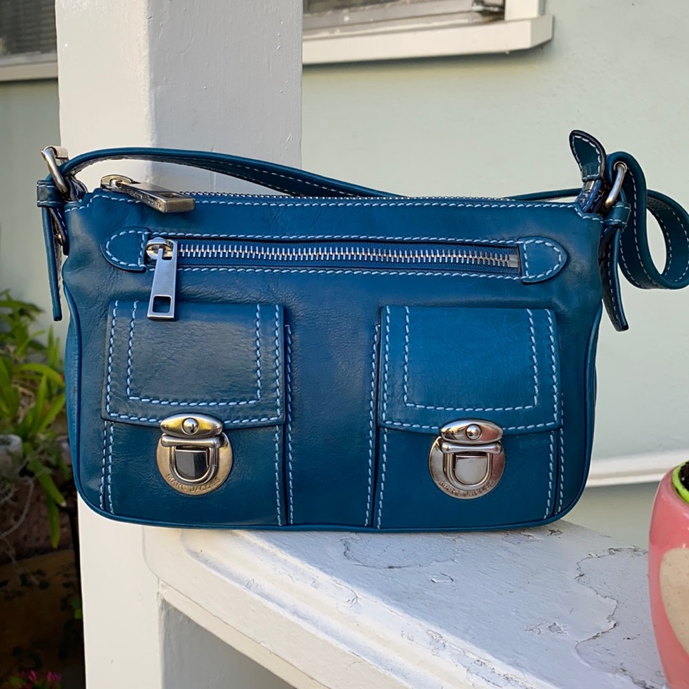Marc Jacobs blue bag with Marc Jacobs dust bag.